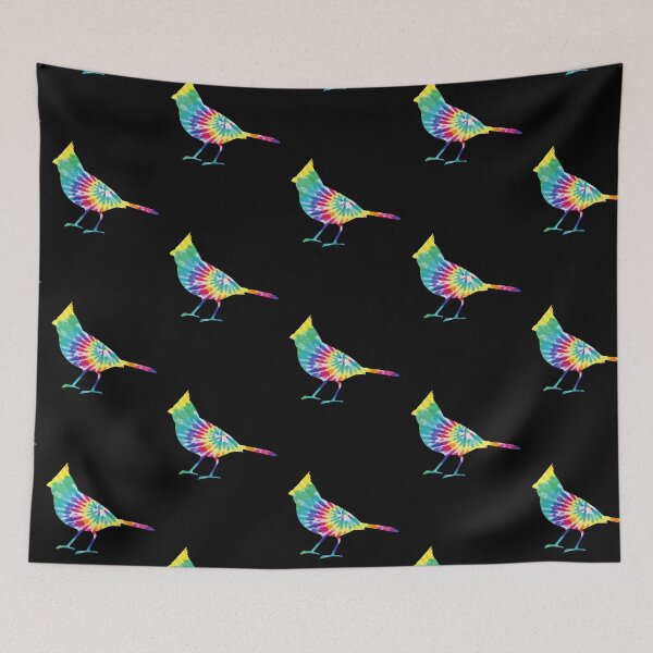Item preview, Colorful Tie Dye Cardinal designed and sold by LittleShop79.