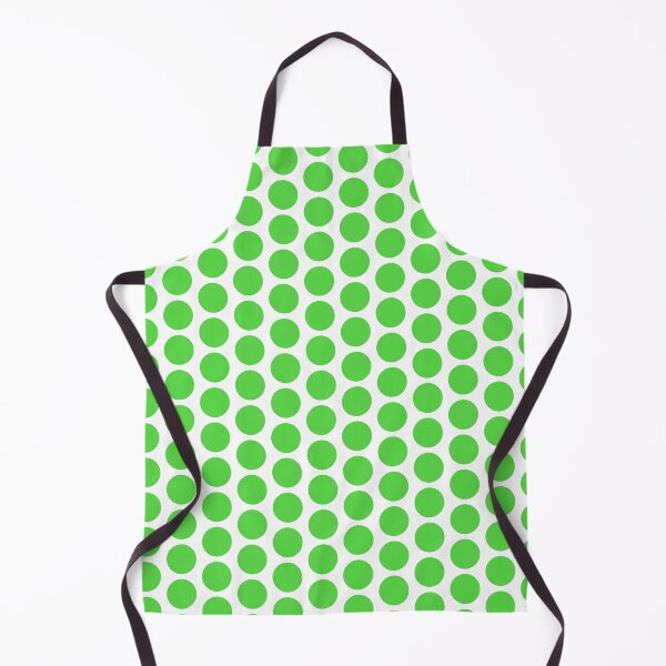Item preview, Green and White Pokka Dot Textile designed and sold by SeaNympth.