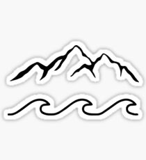 Berge und Meer Sticker