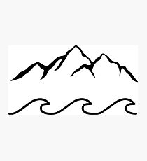 Mountains and Sea Photographic Print