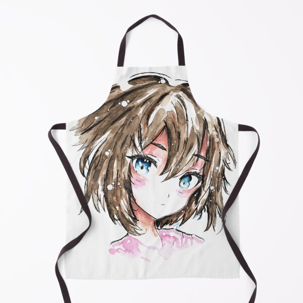 Item preview, Kawaii Anime Girl - Obra de acuarela - Pintura de Foxpuar designed and sold by Foxpuar.