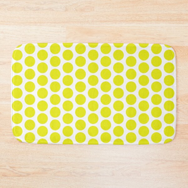 Item preview, Yellow and White Pokka Dot Textile designed and sold by SeaNympth.
