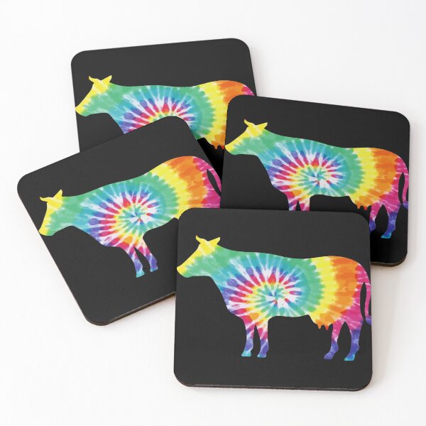 Item preview, Colorful Tie Dye Cow designed and sold by LittleShop79.