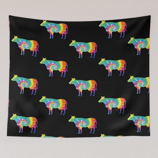 Item preview, Colorful Tie Dye Cow designed and sold by LittleShop79.