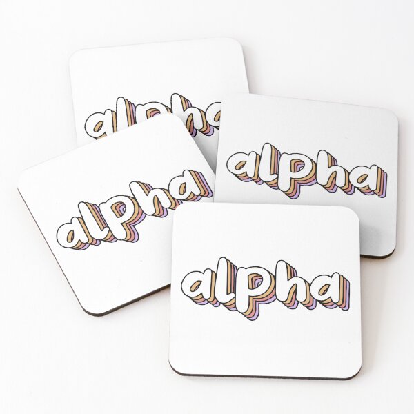 Artikelvorschau, Retro-Alpha entworfen und verkauft von Hebrew Stickers.