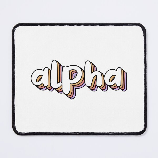 Artikelvorschau, Retro-Alpha entworfen und verkauft von Hebrew Stickers.