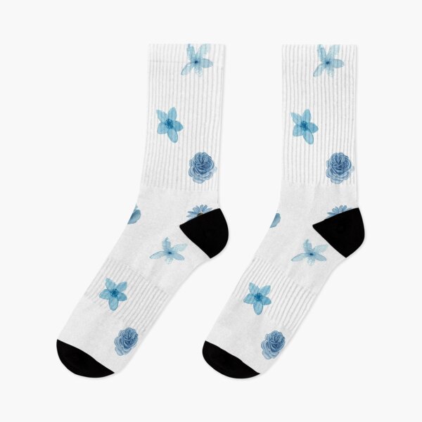 Item preview, Pastel Blue Watercolor Small Flowers designed and sold by silviaol.