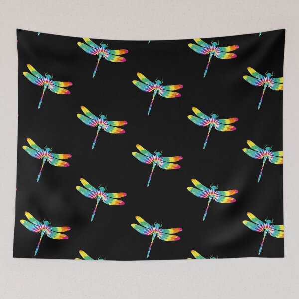 Item preview, Colorful Tie Dye Dragonfly designed and sold by LittleShop79.
