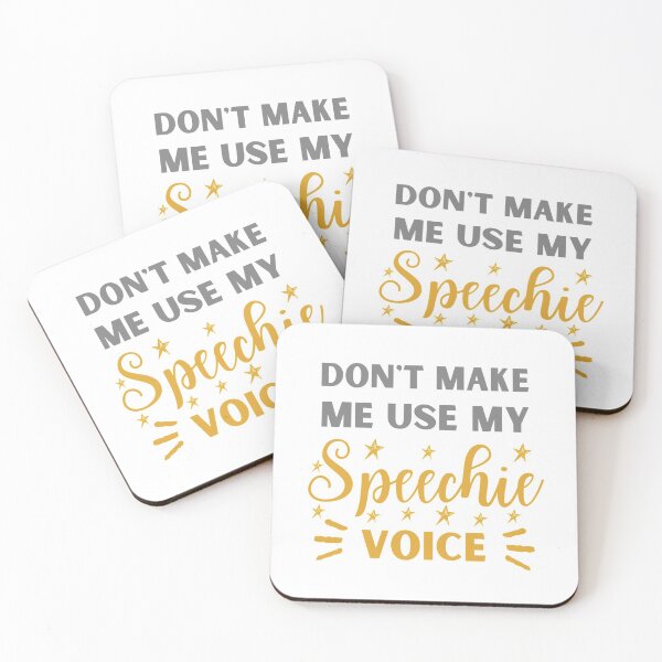 Item preview, Don't Make Me Use My Speechie Voice | Funny Speechie | Speechie Gift designed and sold by Presto Prints Design.