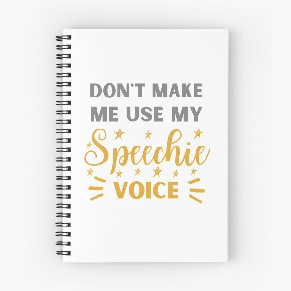 Item preview, Don't Make Me Use My Speechie Voice | Funny Speechie | Speechie Gift designed and sold by Presto Prints Design.