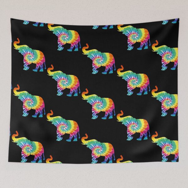 Item preview, Colorful Tie Dye Elephant designed and sold by LittleShop79.