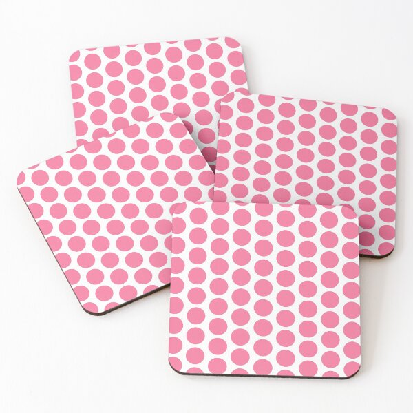 Item preview, Pink and White Pokka Dot Textile designed and sold by SeaNympth.