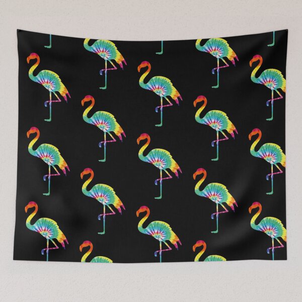 Item preview, Colorful Tie Dye Flamingo designed and sold by LittleShop79.