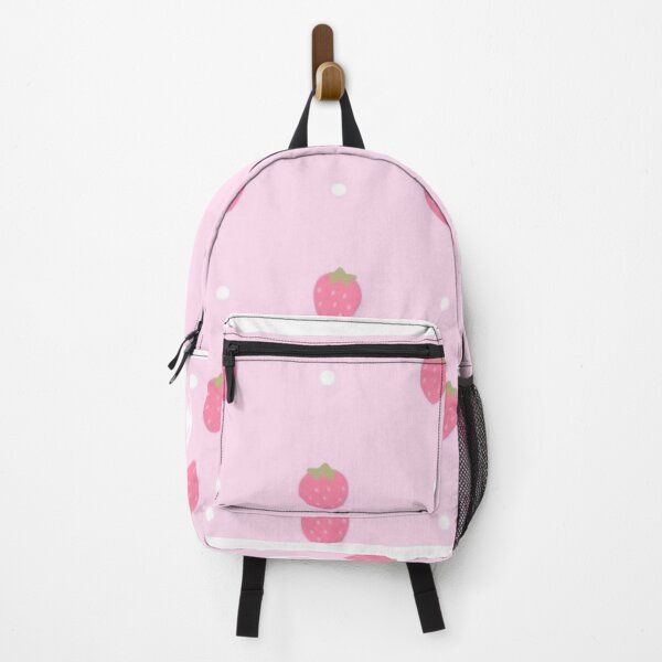 Item preview, Pink strawberry plaid print designed and sold by Cronchyfrog11.