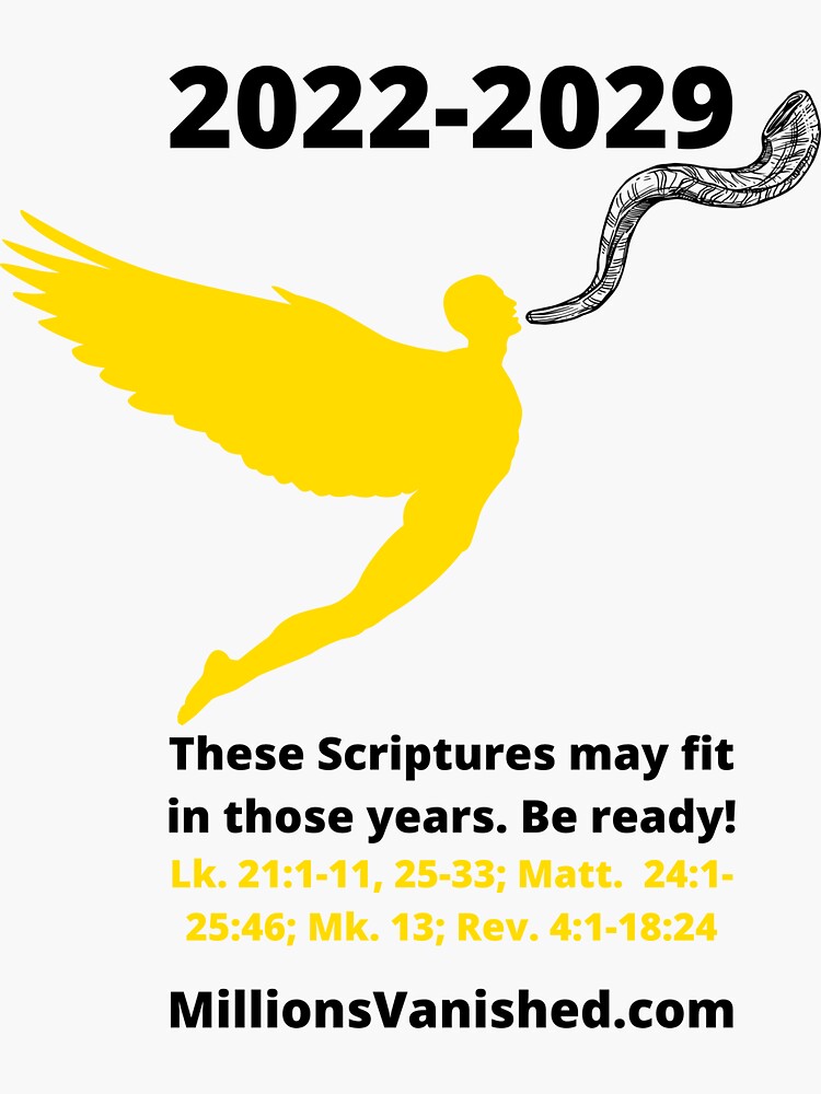 Thumbnail 3 of 3, Sticker, 2022-2029 7 Year Tribulation - Christian designed and sold by 1thes416.