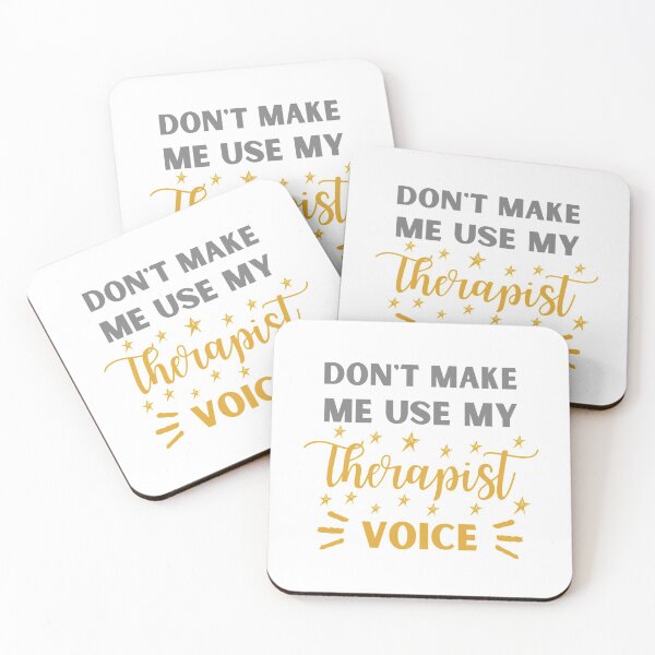 Item preview, Don't Make Me Use My Therapist Voice | Funny Therapist | Therapist Gift designed and sold by Presto Prints Design.