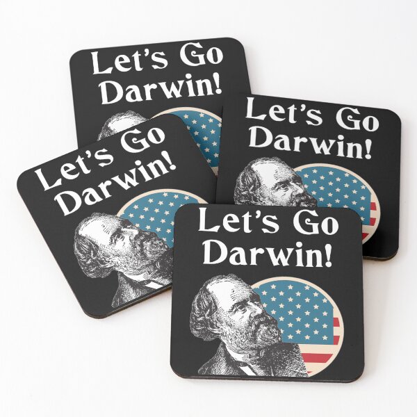 Item preview, Let's Go Darwin, Funny Sarcastic Vintage Darwin and American Flag Design designed and sold by HermoTees.