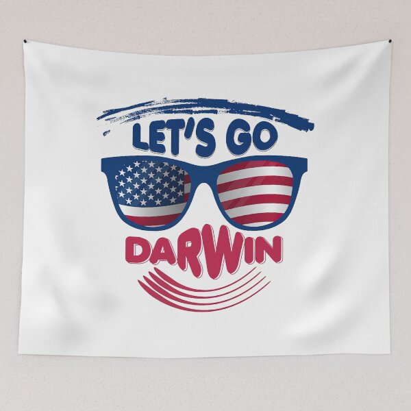 Item preview, Lets Go Darwin, In Darwin We Trust - Let Natural Selection Work - Theory of Evolution designed and sold by graphic-genie.