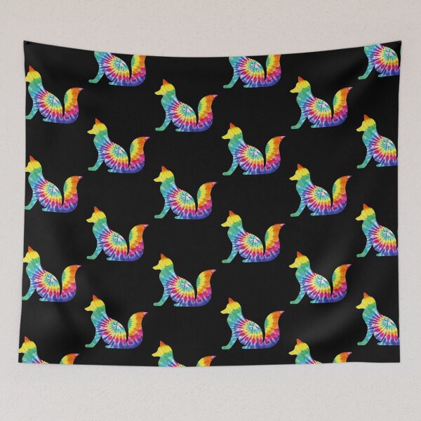 Item preview, Woodland Fox Tie Dye Art designed and sold by SweetThreads79.