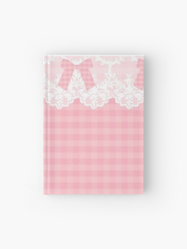 Coquette girl aesthetic print Hardcover Journal for Sale by Cronchyfrog11