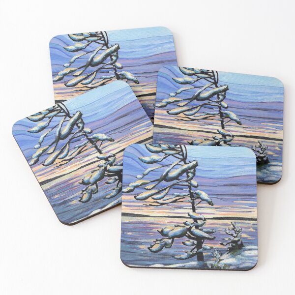 Item preview, Brightly colored west coast winter landscape designed and sold by The Willow Of  Rain City.