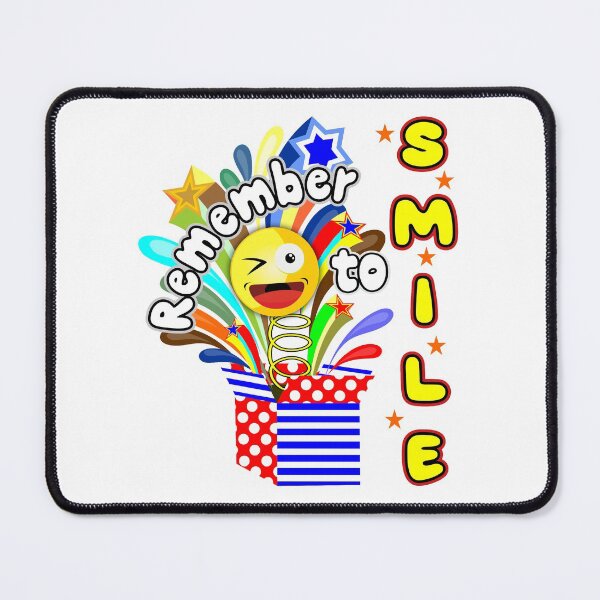Item preview, "Remember to smile" - quotes-funny-meme-kids-vector design designed and sold by bluehatgraphics.