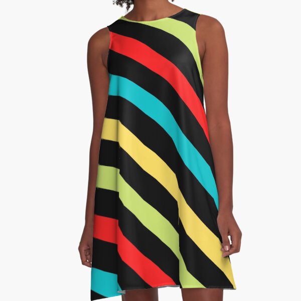 Item preview, Rayas diagonales: varios colores - Patrón de rayas de colores designed and sold by SeemDev786.
