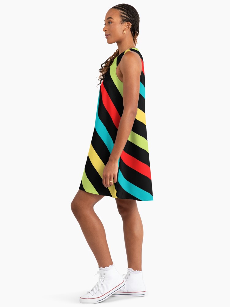 Diagonal Stripes: Multiple Colors - Colorful Stripes Pattern" A-Line Dress for Sale by SeemDev786 | Redbubble Diagonal Stripes: Multiple Colors - Colorful Stripes Pattern" A-Line Dress for Sale by SeemDev786 | Redbubble