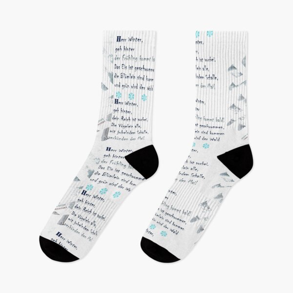 Item preview, Spring Is Coming Soon - Children's Poem by Christian Morgenstern x Half Snowflake x German Poem Font Play - Nursery Rhyme German Literature Classic designed and sold by sthNnth.