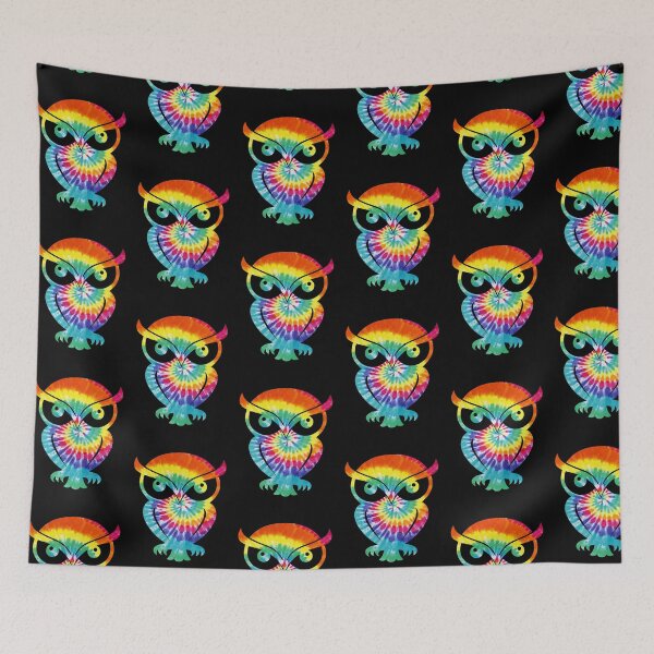 Item preview, Owl Tie Dye Art designed and sold by SweetThreads79.