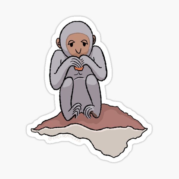 Monkey Chair Snack Sticker
