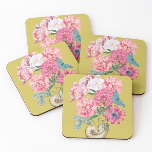 Item preview, Vintage Flower Botanical with Nautilus Shell designed and sold by Trish Dish.