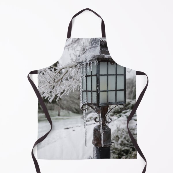 Item preview, Winter Welcome Rustic Lamppost and Landscape with Snow and Ice designed and sold by nancyjcreates.