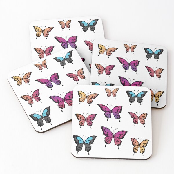 Item preview, Colorful butterfly set designed and sold by Kinkalow.