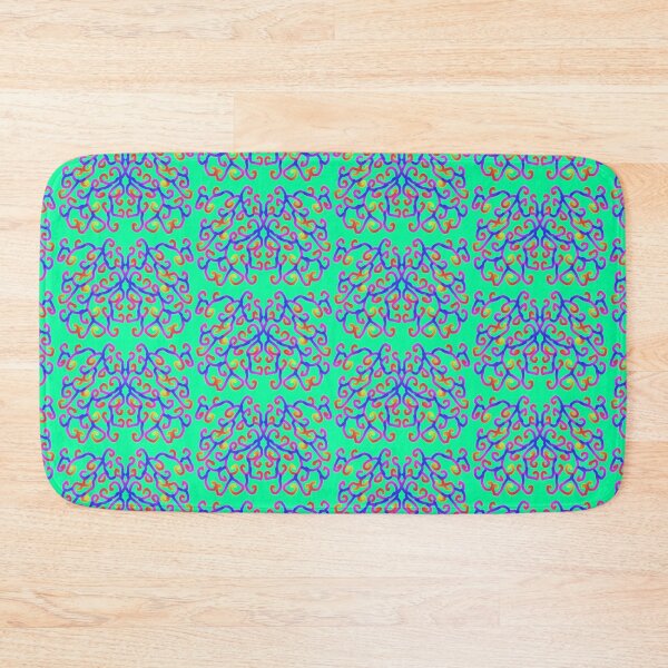 Item preview, Rainbow Gradient Demask Pattern Teal Version designed and sold by Cora Gregory.