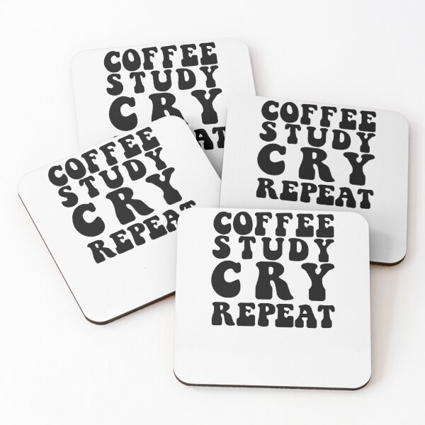 Item preview,  Coffee Study Cry Exam Prep CPA BAR Exam College Final Test Prep designed and sold by FazCreations.