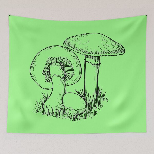Item preview, Hand Drawn Mushroom Pattern Socks Plants Lovers Socks Tropical Floral designed and sold by NOorYES.