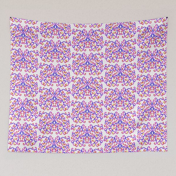 Item preview, Rainbow Gradient Demask Pattern White Version designed and sold by Cora Gregory.