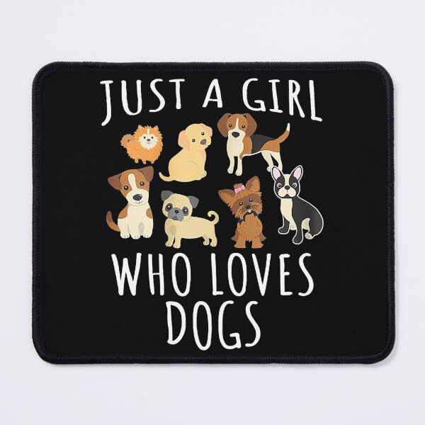 Item preview, Just a girl who loves Dogs - Funny Puppy Pet Lovers designed and sold by abbottdominic.