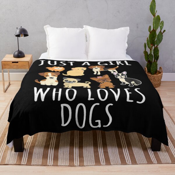 Artikelvorschau, Nur ein Mädchen, das Hunde liebt - Funny Puppy Pet Lovers entworfen und verkauft von abbottdominic.