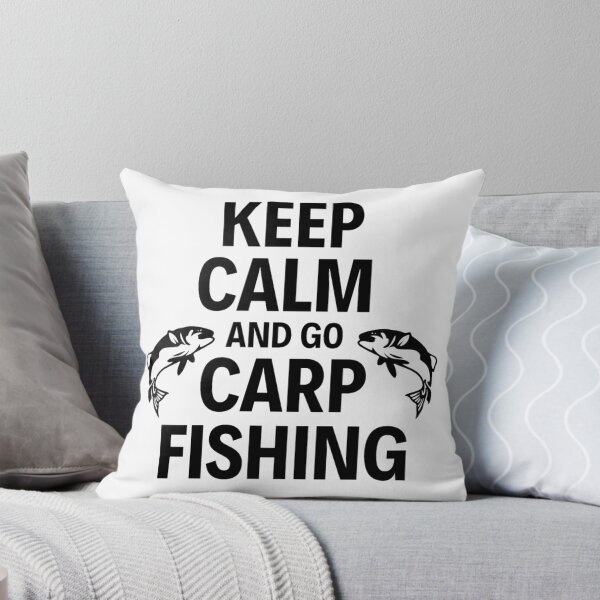 Item preview, Keep Calm And Go Carp Fishing - Funny Fishing Sayings designed and sold by chetan786.