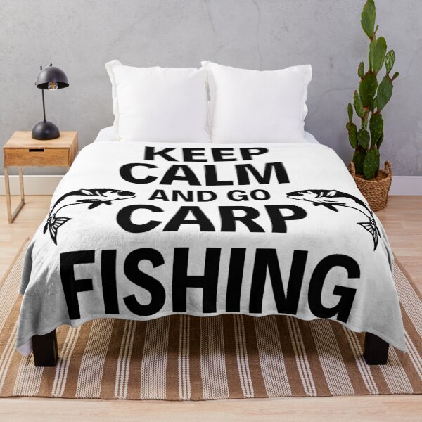 Item preview, Keep Calm And Go Carp Fishing - Funny Fishing Sayings designed and sold by chetan786.