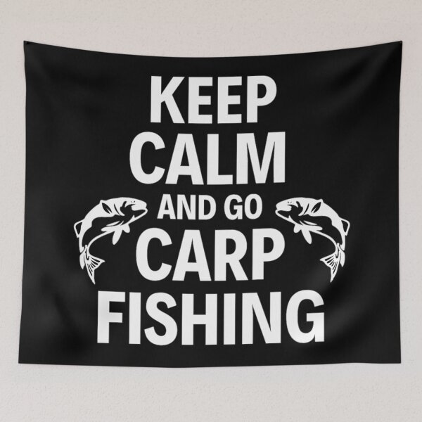 Item preview,  Keep Calm And Go Carp Fishing - Funny Fishing Sayings designed and sold by chetan786.