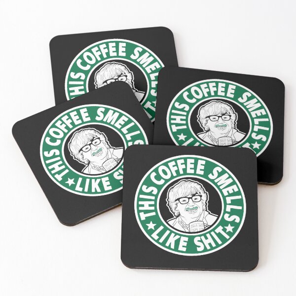 Item preview, This coffee smells lke shit Austin Powers poster designed and sold by VitoFerreira117.