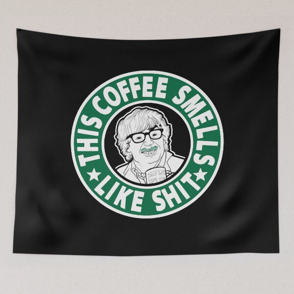 Item preview, This coffee smells lke shit Austin Powers poster designed and sold by VitoFerreira117.