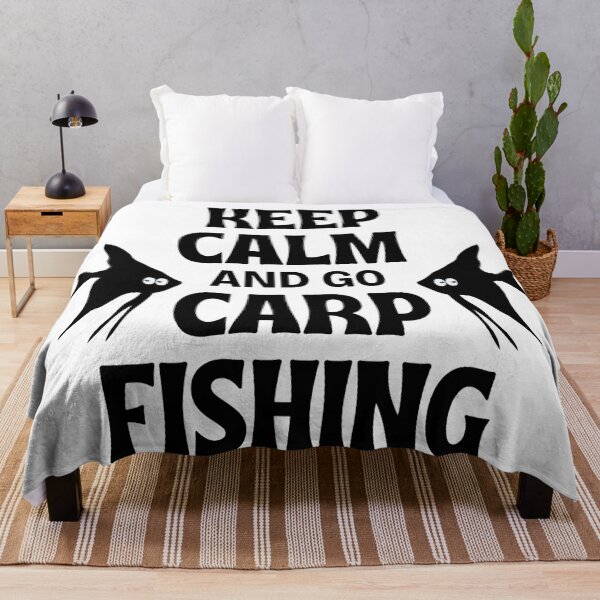 Item preview, Keep Calm And Go Carp Fishing - Funny Fishing Sayings designed and sold by chetan786.