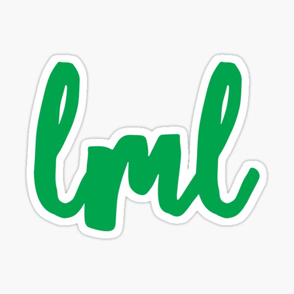 lml lowercase Sticker