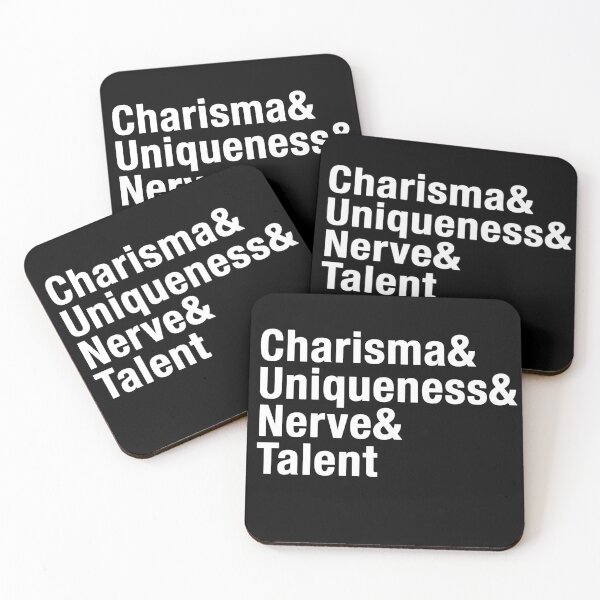 Item preview, Charisma, Uniqueness, Nerve & Talent blk designed and sold by Skylar Scott McKenzie.