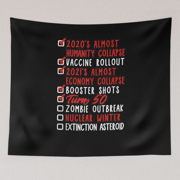 Item preview, 50 Birthday Zombie Outbreak Nuclear War Extinction Asteroid designed and sold by jacobrodell11.
