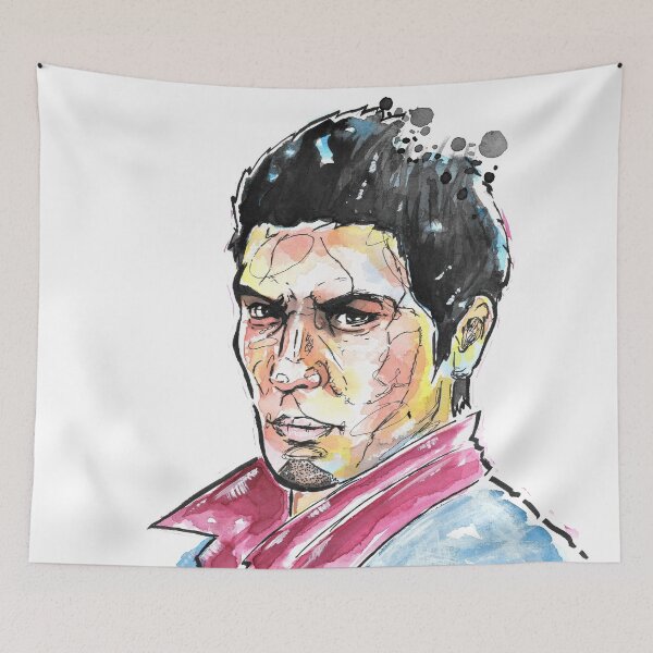 Artikelvorschau, KIRYU KAZUMA Yakuza - Aquarellkunst japanisch - Malerei von Foxpuar entworfen und verkauft von Foxpuar.